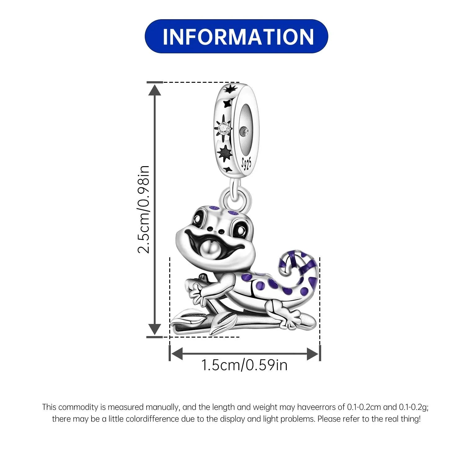 PANPOKI 925 Sterling Silver Variable Temperature Animal Beads Original Pendants Bracelet Charm Jewelry Party DIY Trendy Gifts