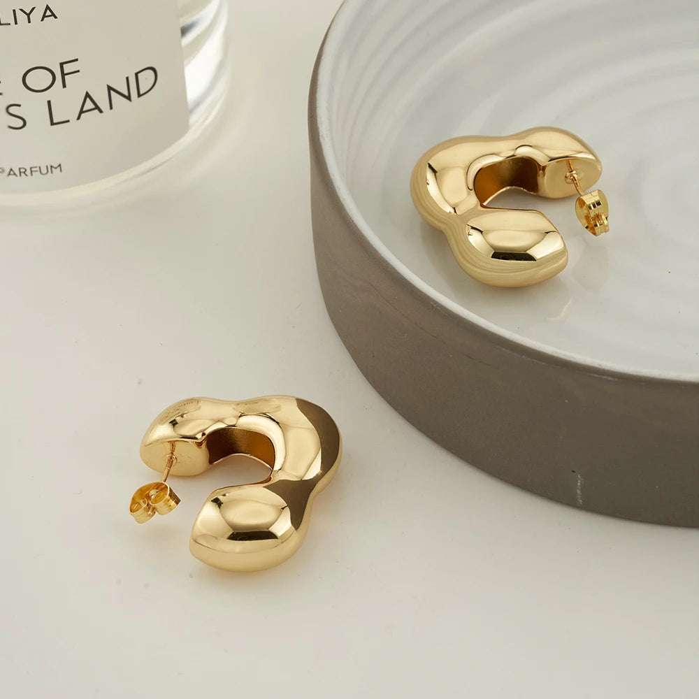 ENFASHION Aretes Cloud Stud Earrings For Women's 18K Gold Plated In Earings Fashion Hight Street Jewelry Gift Dailywear E241647