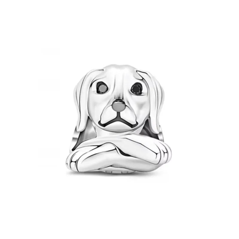 Europe NEW 925 Sterling Silver Spring Flower Bee Charm cute cow duck cat snake dog Bead Fit Original Bracelet Jewelry For Gift