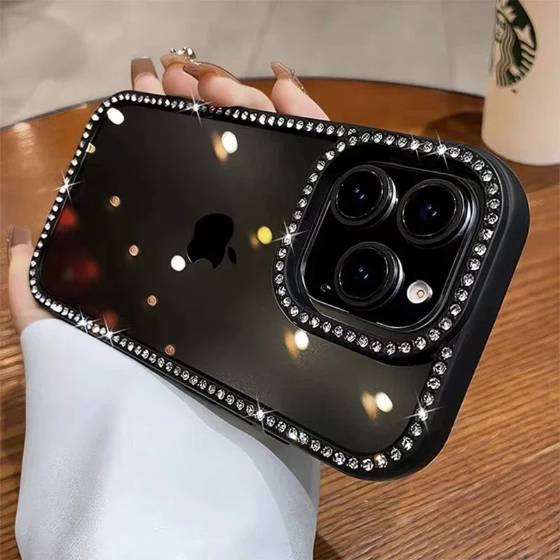 Luxury Bling Rhinestone Diamond Phone Case For iPhone 17 16 Pro Max Cases iPhone 15 14 13 12 11 ProMax Plus Air Shockproof Cover - Madeinsea©