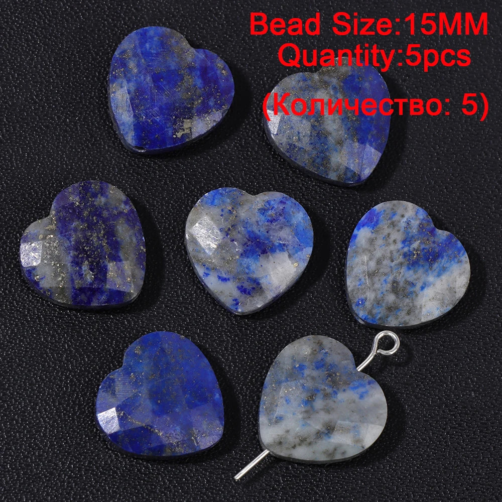 45 Styles Natural Lapis Lazuli Beads Blue Round Rondelle Faceted Loose Spacer Stone Bead For Jewelry Making Accessories Supplies
