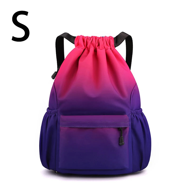 Bundle Pocket Backpack Waterproof Nylon Portable Sports Backpack Outdoor Camping Leisure Swimming Fitness Bag Student Schoolbag