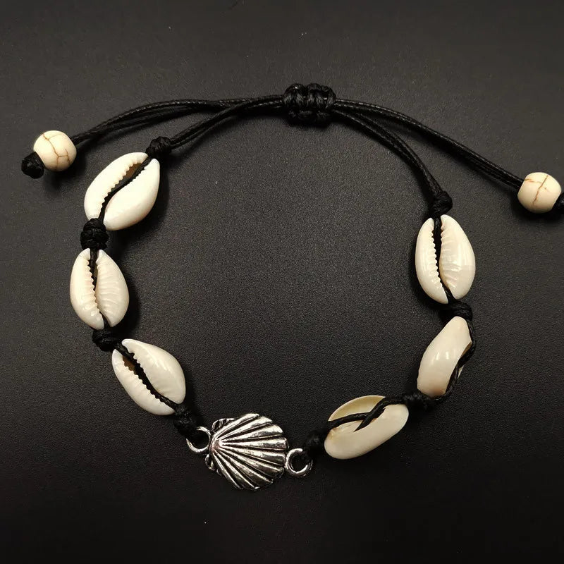 Bohemian Natürliche Shell Conch Imitation Perle Seestern Anhänger Armband Für Frauen Mode Strand Armbänder Geburtstag Schmuck Geschenke
