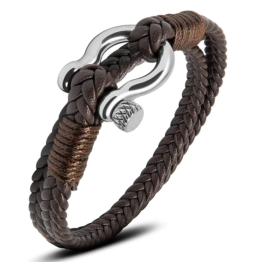 Stainless Steel Anchor Nautical Bracelet for Men - Madeinsea©