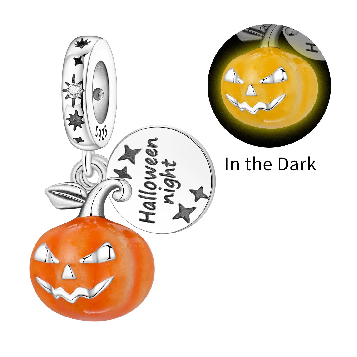 PANPOKI 925 Sterling Silver Little Devil Decoration Pendant Beads Original Pendant Bracelet Charm Jewelry Party DIY Trendy Gift
