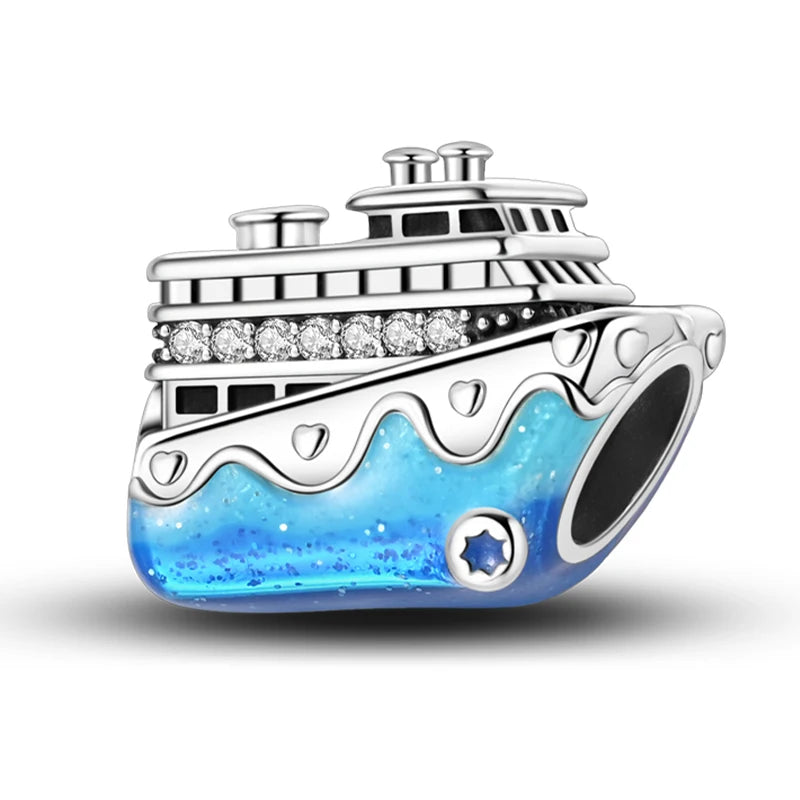 Hot Sale Charms Beads 925 Sterling Silver Pink Perfume Bottle Letter Luminous Firefly Tarot Card Beads Fit DIY Bracelets Jewelry - Madeinsea©