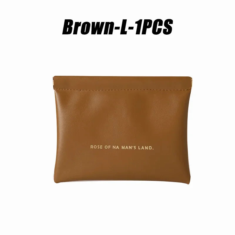 Small Makeup Bag Data Mini Portable Cable  Digital Storage Bag Automatically Closes Wired Earphones Carrying Bag Power Charger