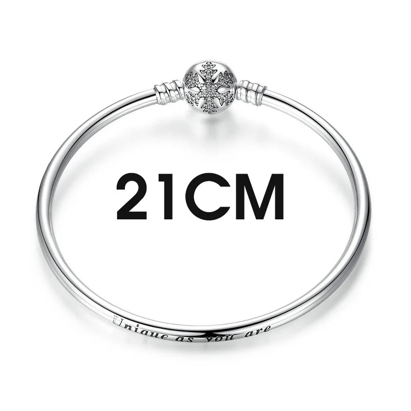 BISAER Bracelet en argent sterling 925 massif, maille serpent, zircon, bracelet et jonc avec breloque œil de démon bleu, tailles 17 à 21