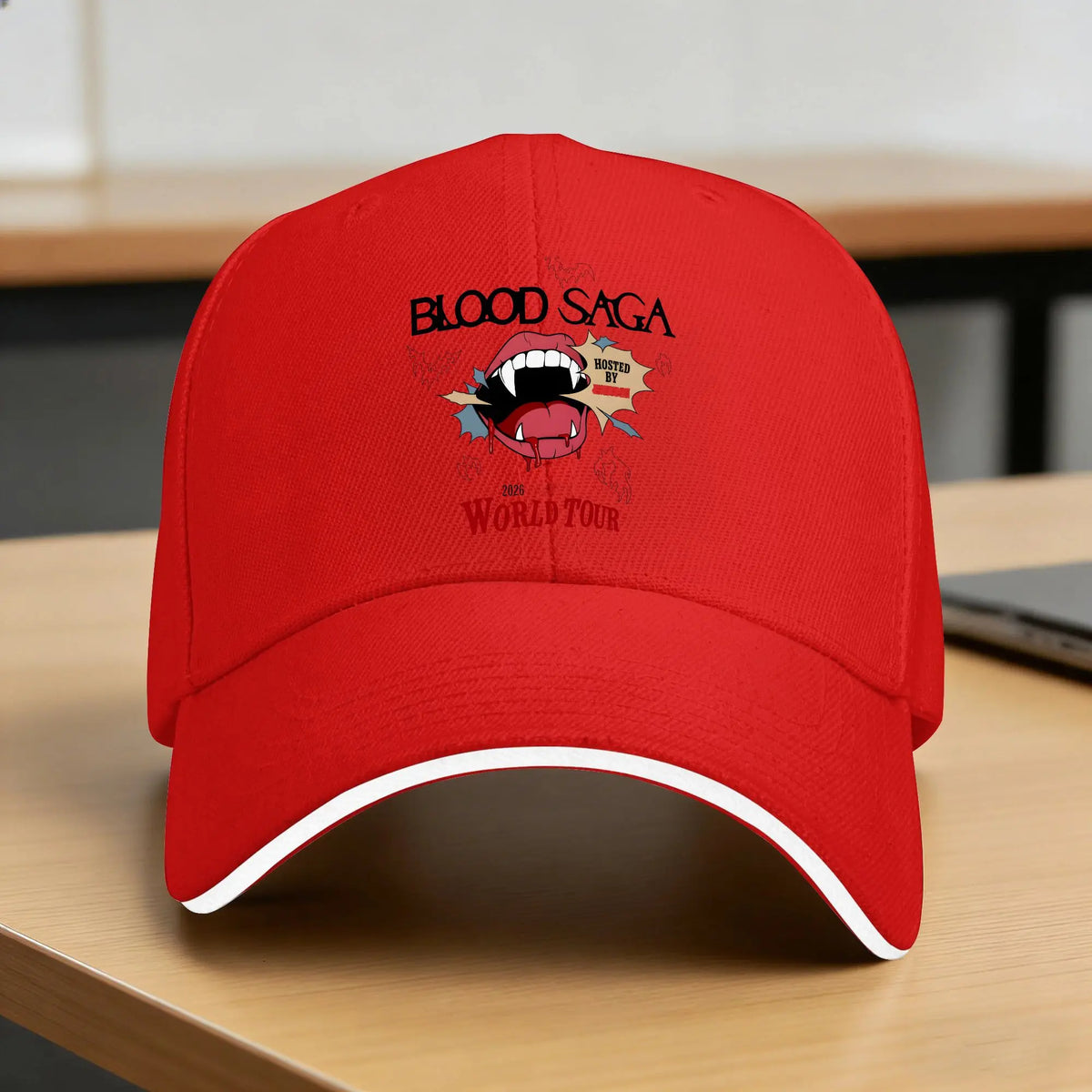 Summer Casual Baseball Cap 2026 Blood Saga World Tour Running Hippie Trucker Hat For Men Women Street Style Snapback Cap