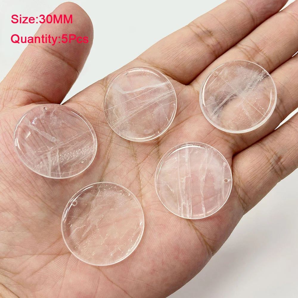 Wholesale Natural Stone Clear Quartz Crystals Beads Faceted Smooth Irregular Loose Bead For Jewelry Making Charm Accessories DIY
