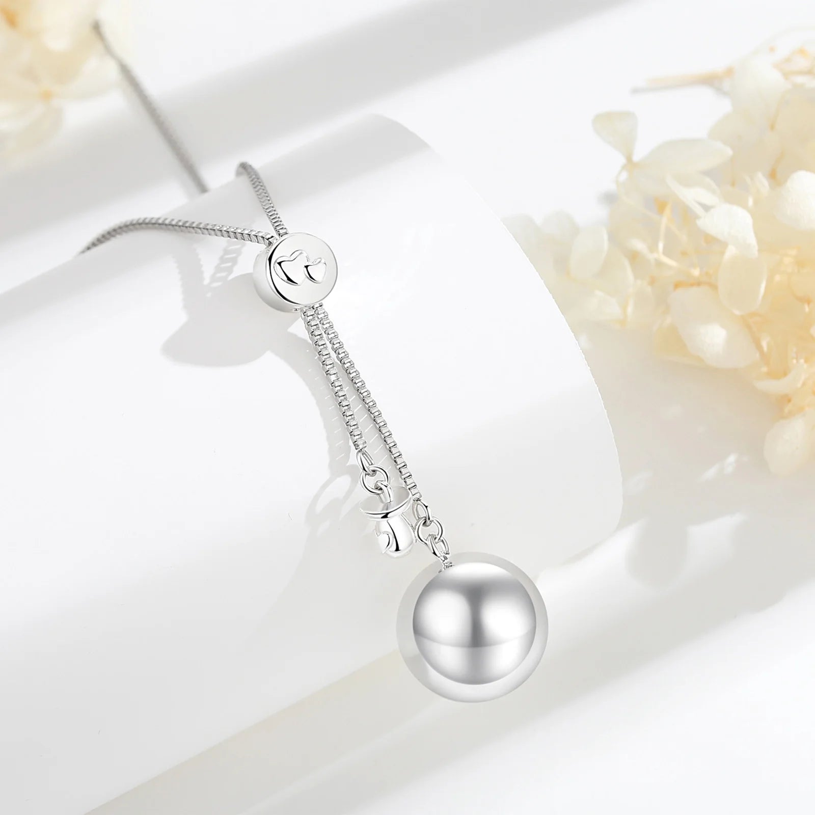 Eudora Harmony Ball Baby Nipple Pendant Pregnancy Bola Baby Chime Ball Angel Caller Necklace DIY Maternity Jewelry Women Gift