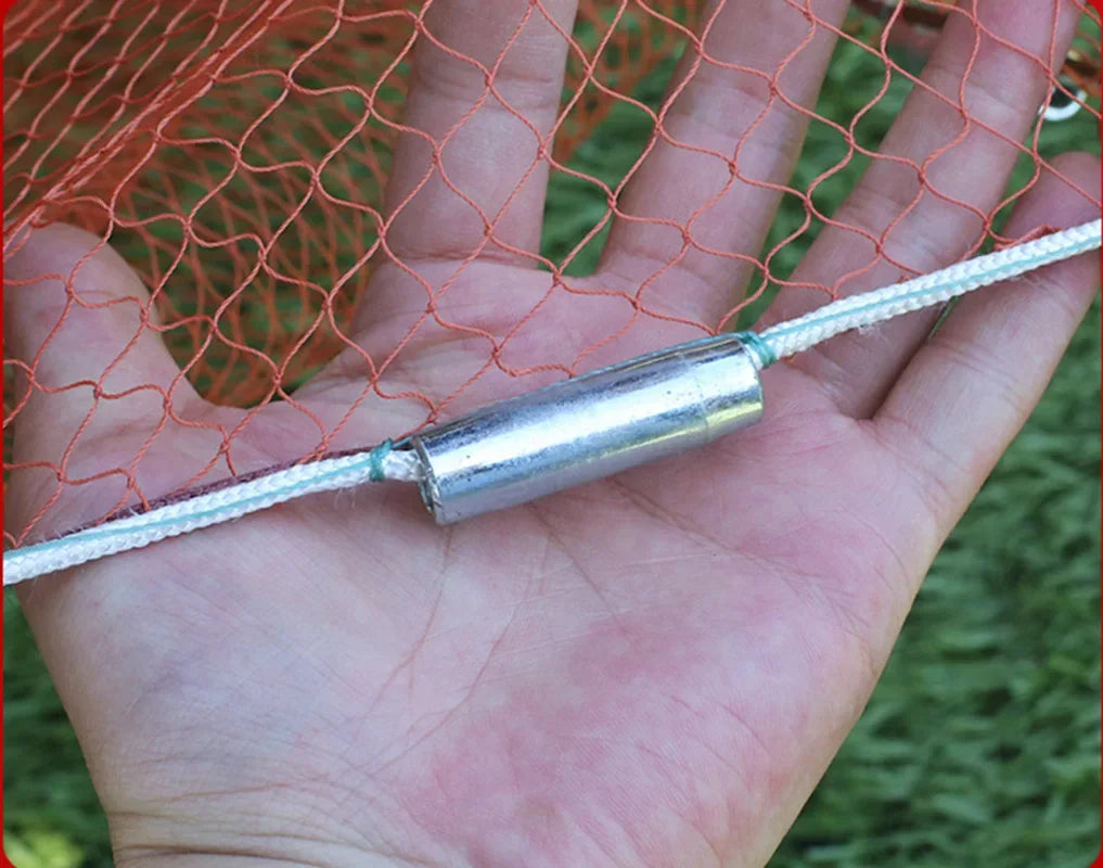 Lawaia Fishing Cast Net Multifilament Line Traditional Net with Steel Pendant Weight Throwing Fish Net