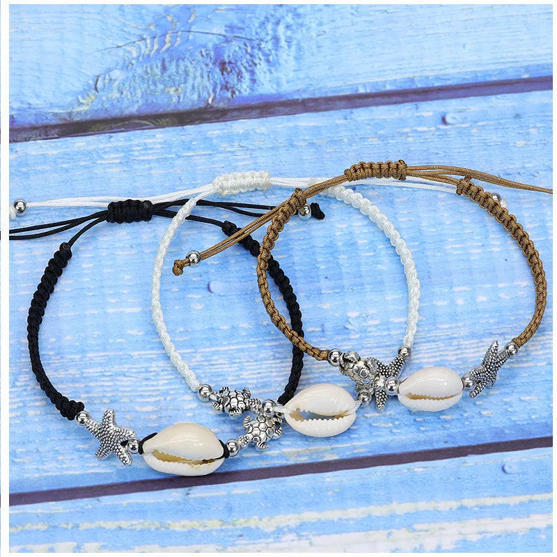 Bohemian Natürliche Shell Conch Imitation Perle Seestern Anhänger Armband Für Frauen Mode Strand Armbänder Geburtstag Schmuck Geschenke