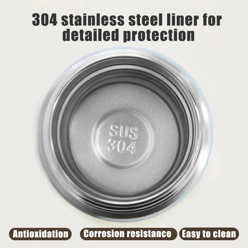Temperature Display Thermos Cup Thermos Stainless Steel 200ml Gift Mini Pocket Cup Drinkware Kitchen Dining Bar Home Smeg Bottle