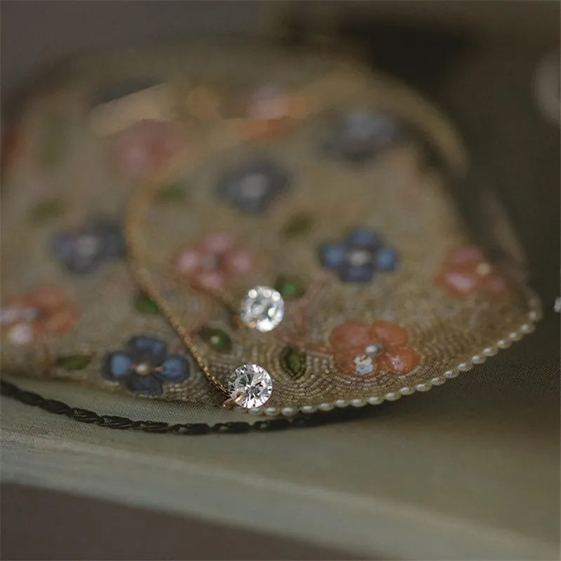 925 Sterling Silber 14 Karat vergoldete Ohrhaken, langes Temperament, vielseitige Quasten-Zirkon-Ohrringe für Frauen, Hochzeitsschmuck