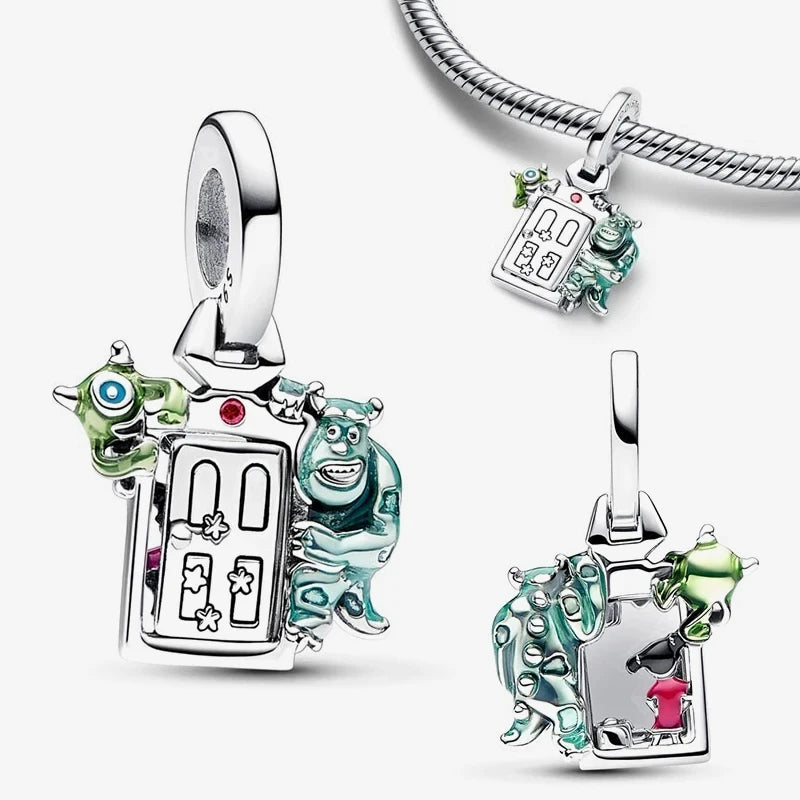 NEW in Charm Disney Cheshire Cat Charm beads Suitable for Original Women Stitch Bracelet Necklace Pendant Jewelry Holiday gifts