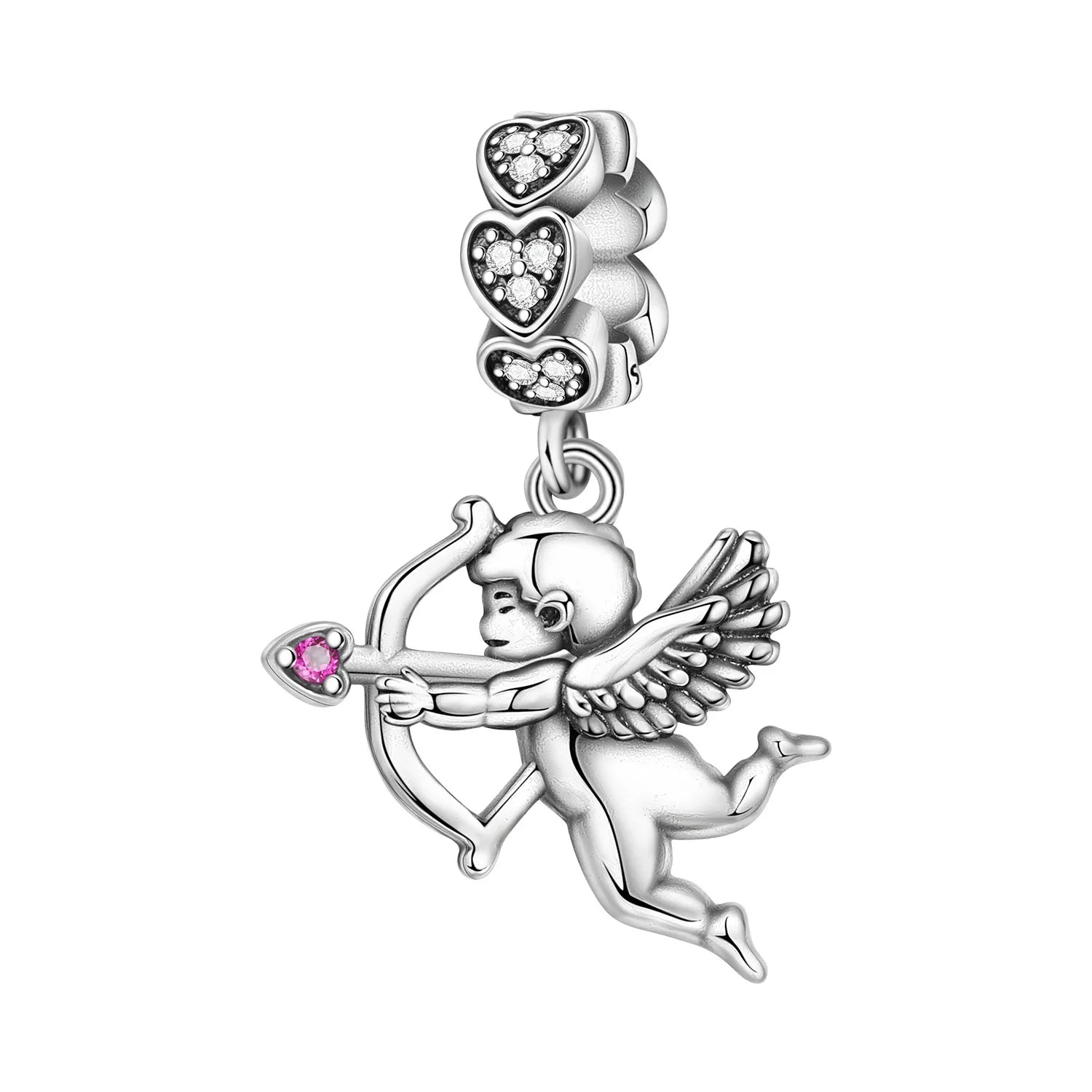 PANPOKI 925 Sterling Silver Magic Ball Pendant Beads Original Pendants Bracelet Charm Jewelry Party DIY Trendy Gifts