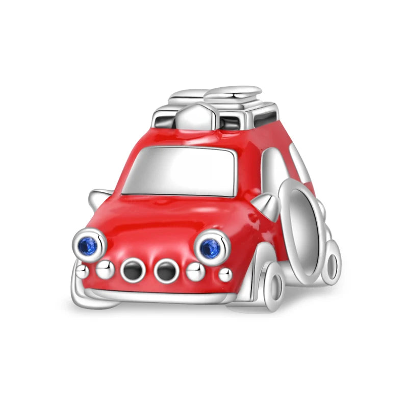 Hot Sale Charms Beads 925 Sterling Silver Pink Perfume Bottle Letter Luminous Firefly Tarot Card Beads Fit DIY Bracelets Jewelry - Madeinsea©