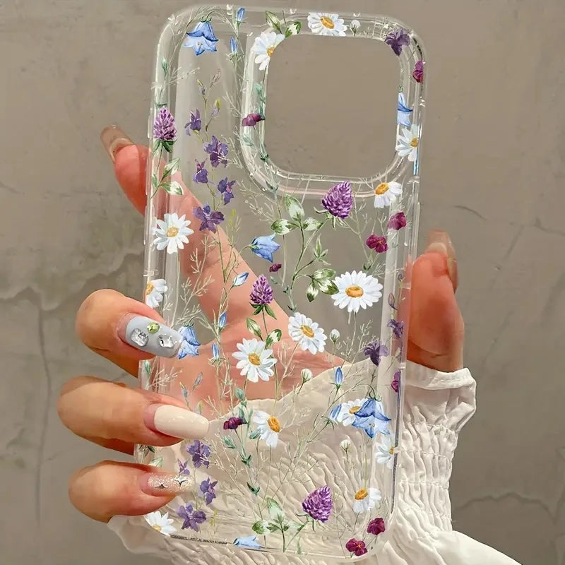 Patterned Printed Simple Transparent Phone Case for Samsung Galaxy S25 S24 S23 Ultra S22 S21 Plus FE A54 A34 A14 A15 A53 A35 A55