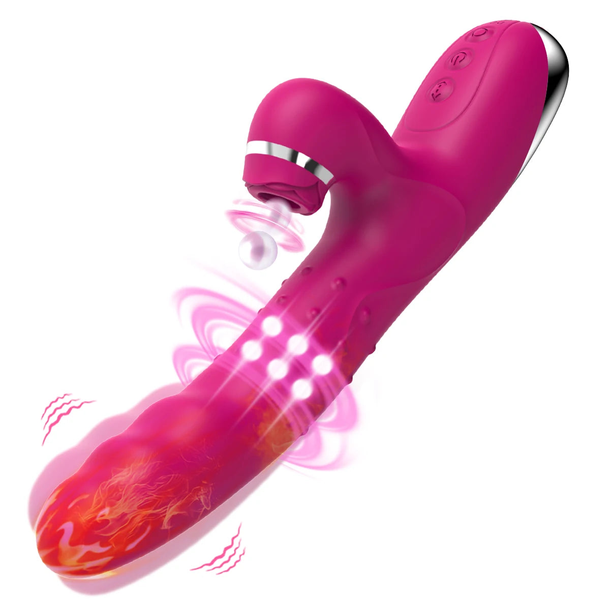 Rotating Heating AV Vibrator for Women G spot Dildos Suction Clitoral Stimulator Female Vaginal Massager Adult Sex Toy for Woman