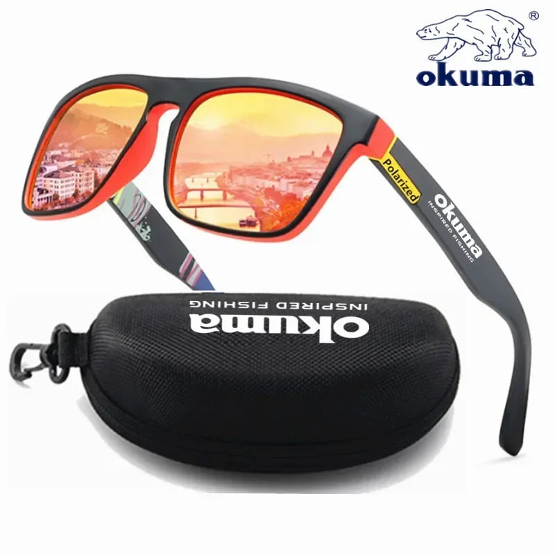 Okuma Polarized Sunglasses Original UV400 for Men and Women Outdoor Hunting Fishing Driving Bicycles Sunglasses Optional Box