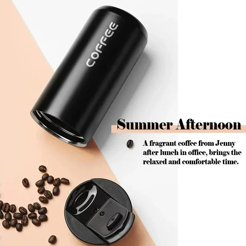 400ML Stainless Steel Coffee Thermos Leakproof Car Vacuum Flasks Thermal Coffee Mug Portable Travel Portable Insulated Bottle