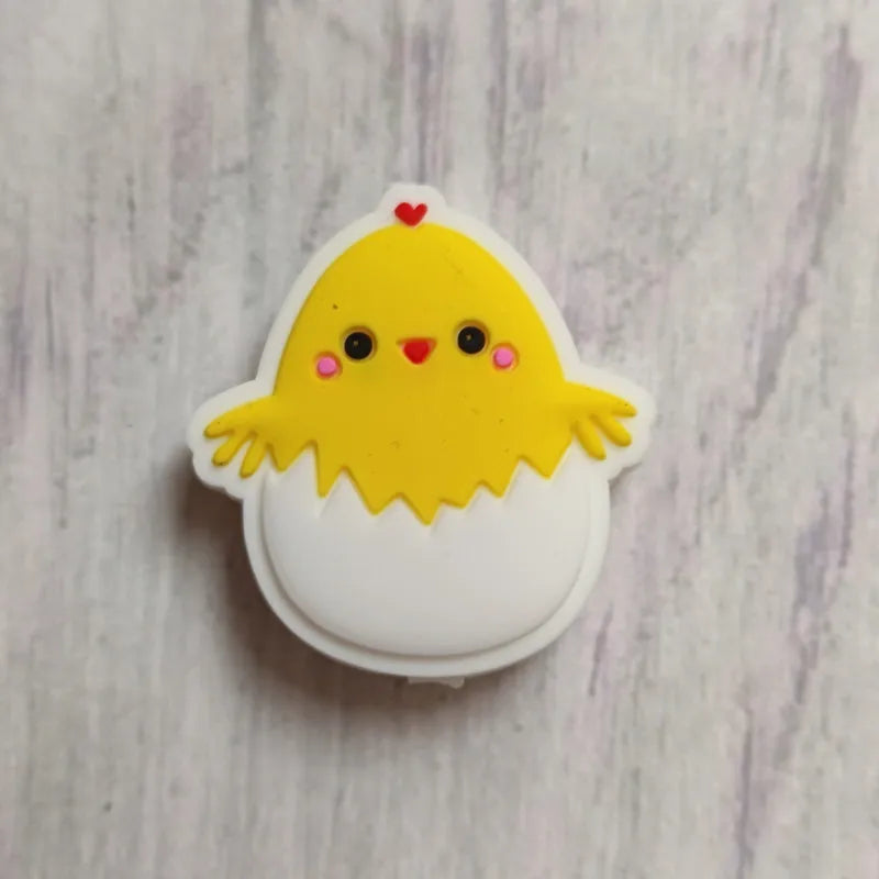 20 stücke Ostern Silikon Perlen Cartoon BPA FREI Food Grade Silikon DIY Schnuller Kette Perlen Baby Zahnen Spielzeug Schmuck Zubehör