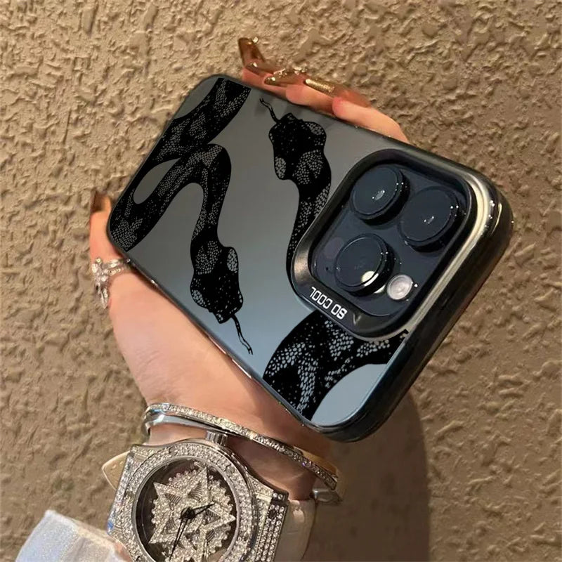 New Black Snake Phone Case For Xiaomi Mi 11 Lite 5G 14T 14 13T 13 12T 12 12X Poco F5 X5 X3 X6 M6 F6 Pro Shockproof Bumper Cover