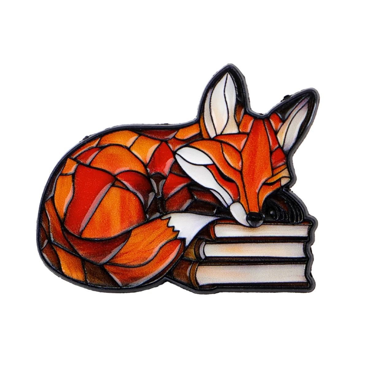 Cute Fox Enamel Pin Book Brooches Lapel Pins Cartoon Badge on Backpack Clothing Accessories Animal Jewelry Friends Gifts - Madeinsea©