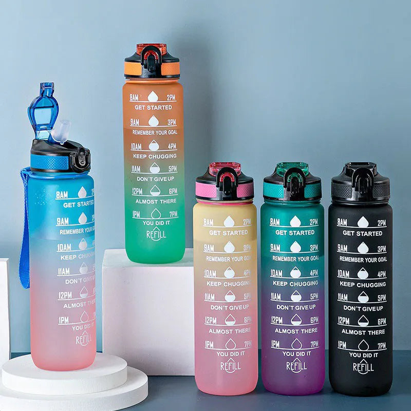 900/1000ml Plastic Sport/Beach Water Bottle