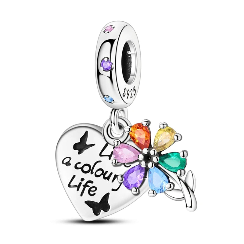 2024 neue 925 Sterling Silber Charms Perlen Fit Original Armband Halskette Charme DIY Schmuck Für Frauen Geschenk