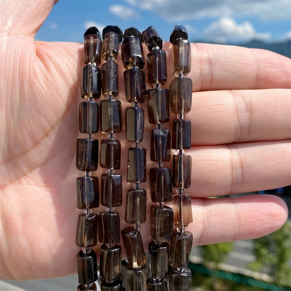 Natural Irregular Cylinder Stone Bead Charoite Amethyst Apatite Loose Charm Beads For Reiki Jewelry Making Bracelet Necklace DIY - Madeinsea©