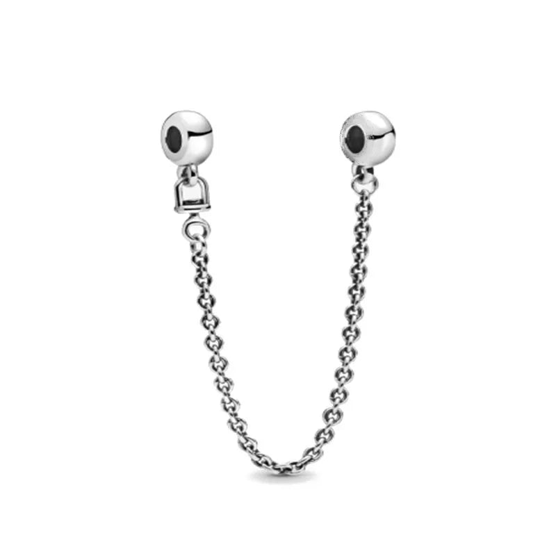 Hot Selling 925 Silver Butterfly Stars And Moon Safety Chain Suitable For Original Bracelets, DIY Accessories, Charming Jewelry