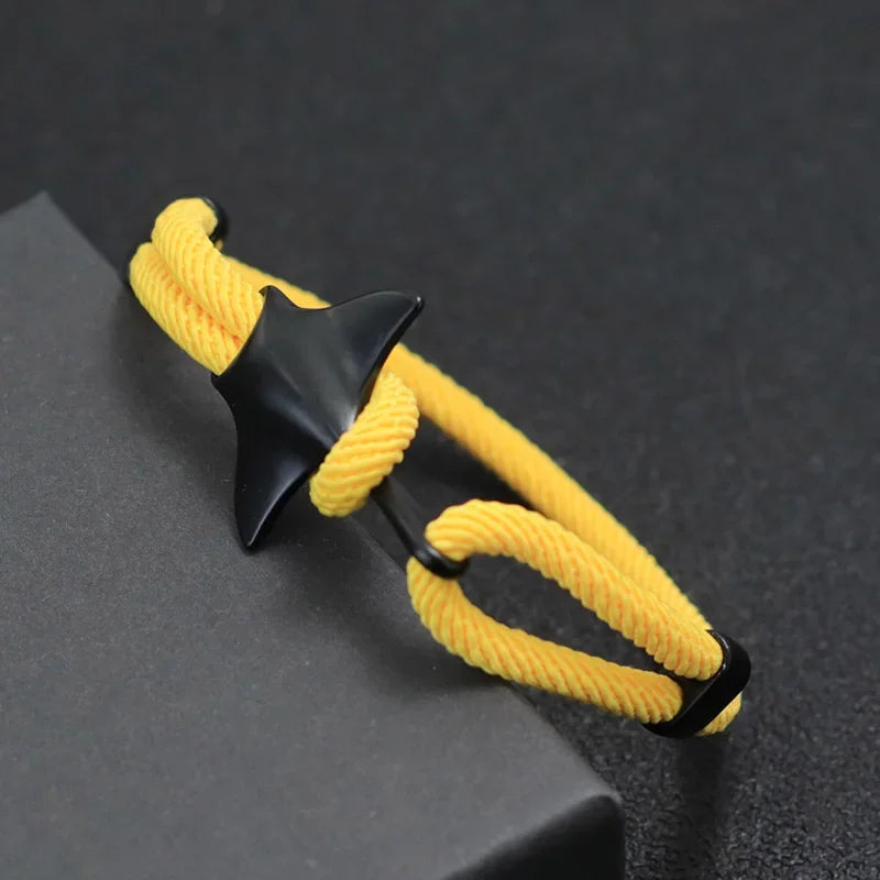 Noter Men Manta Bracelet Adjustable Marine Animal Protection Rope Braclet Beach Surf Braslet Lucky Red Thread Brazalete Pulseira