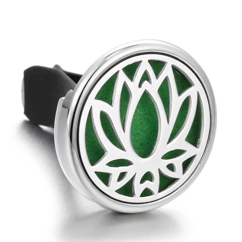 10PCS/LOT Wholesale Car Perfume Diffuser Car Clips Pendants Lockets Perfume Essential Oil Diffuser Aromatherapy Pendant Necklace