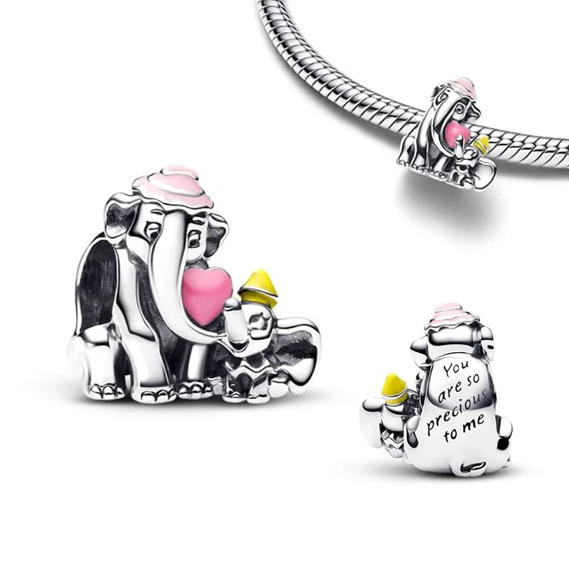 NEW in Charm Disney Cheshire Cat Charm beads Suitable for Original Women Stitch Bracelet Necklace Pendant Jewelry Holiday gifts