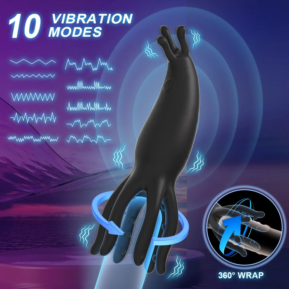 Stimulateur de gland vibrant pour hommes, appareil d'entraînement pour retarder l'éjaculation, masseur vibrant pour masturbation durable, jouet sexuel d'endurance