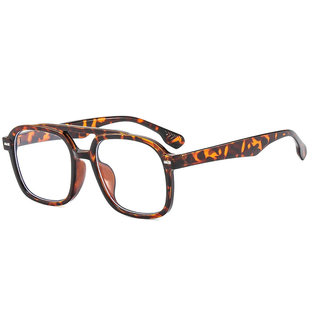 Lunettes de soleil de marque de luxe rétro carrées à double pont pour femmes, mode pilote rivets hommes été extérieur voyage nuances UV400