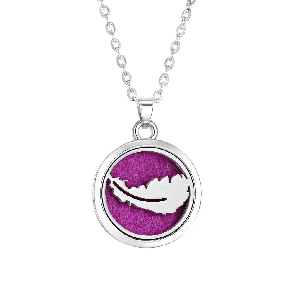 Tree of Life Aromatherapy Necklace Perfume Essential Oil Diffuser Alloy Stainless Steel  Locket Pendant Aroma Diffuser Necklace - Madeinsea©