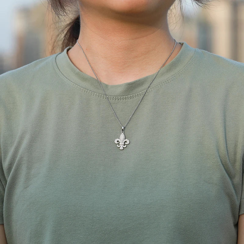 Top Quality Unisex Moissanite Star Pendant Necklace 925 Fashion For Women Hip Hop Jewelry