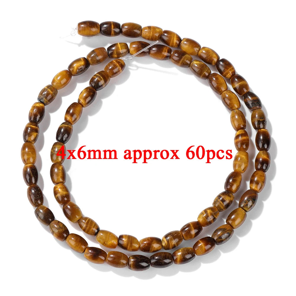 High Quality Yellow Tiger Eye Stone Beads Natural Round Heart Rondelle Cube Irregular Loose Spacer Bead For Jewelry Making DIY