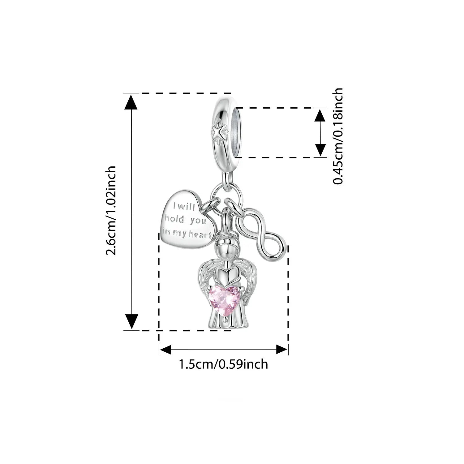 Bamoer 925 Sterling Silver Nativity of Jesus Pendant Faith Guard Charm Peace Beads for Women DIY Bracelet Jewelry Accessories