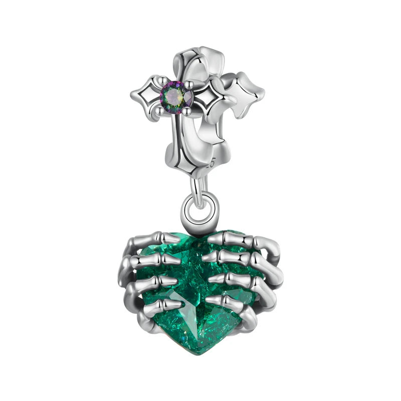 Bamoer S925 Sterling Silver "Key To My Heart" Charm With Cubic Zirconia - For Bracelets & Jewelry