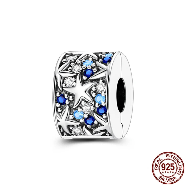 Summer 925 Sterling Silver Luminous Ocean Pendants Crab Whale Shark Charms Beads Fit 925 Original Bracelet Fine DIY Jewelry Gift