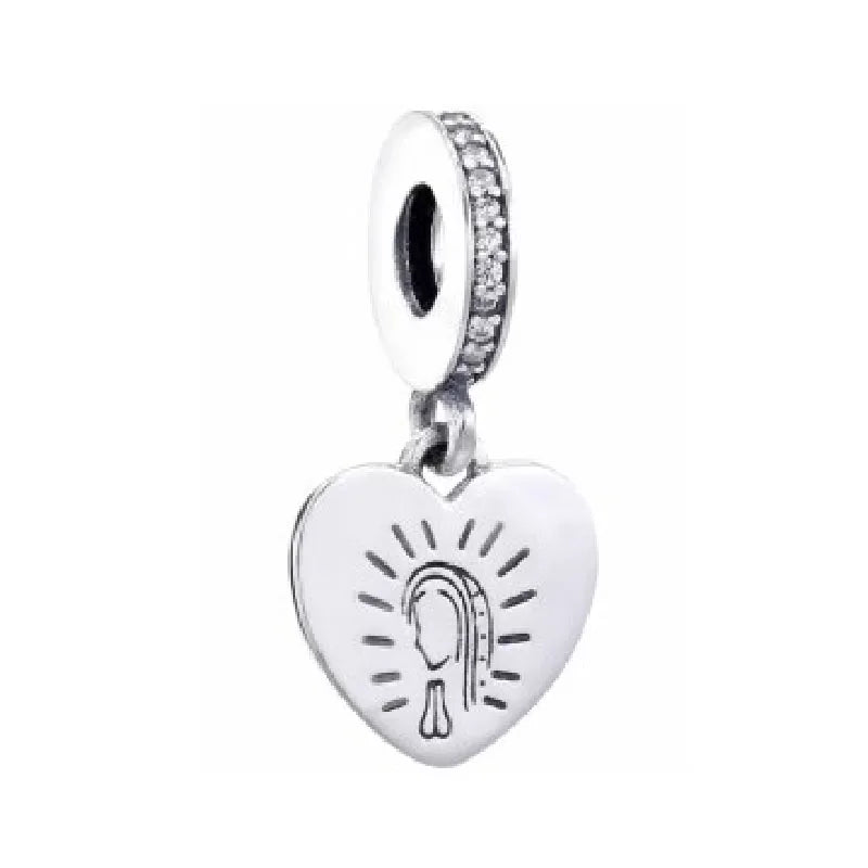Fine religion series 925 Silver Jesus Bible Diy Bead cross Pendant Fit Original Bracelet Trinket Jewelry Figure Buddha Charm