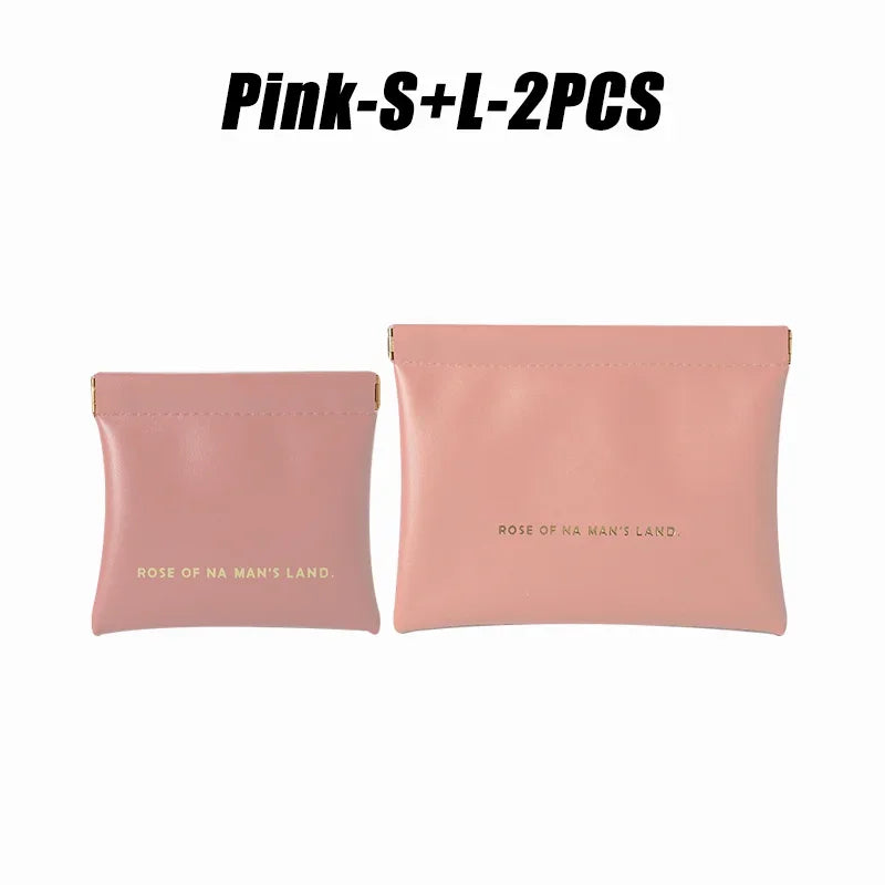 Small Makeup Bag Data Mini Portable Cable  Digital Storage Bag Automatically Closes Wired Earphones Carrying Bag Power Charger