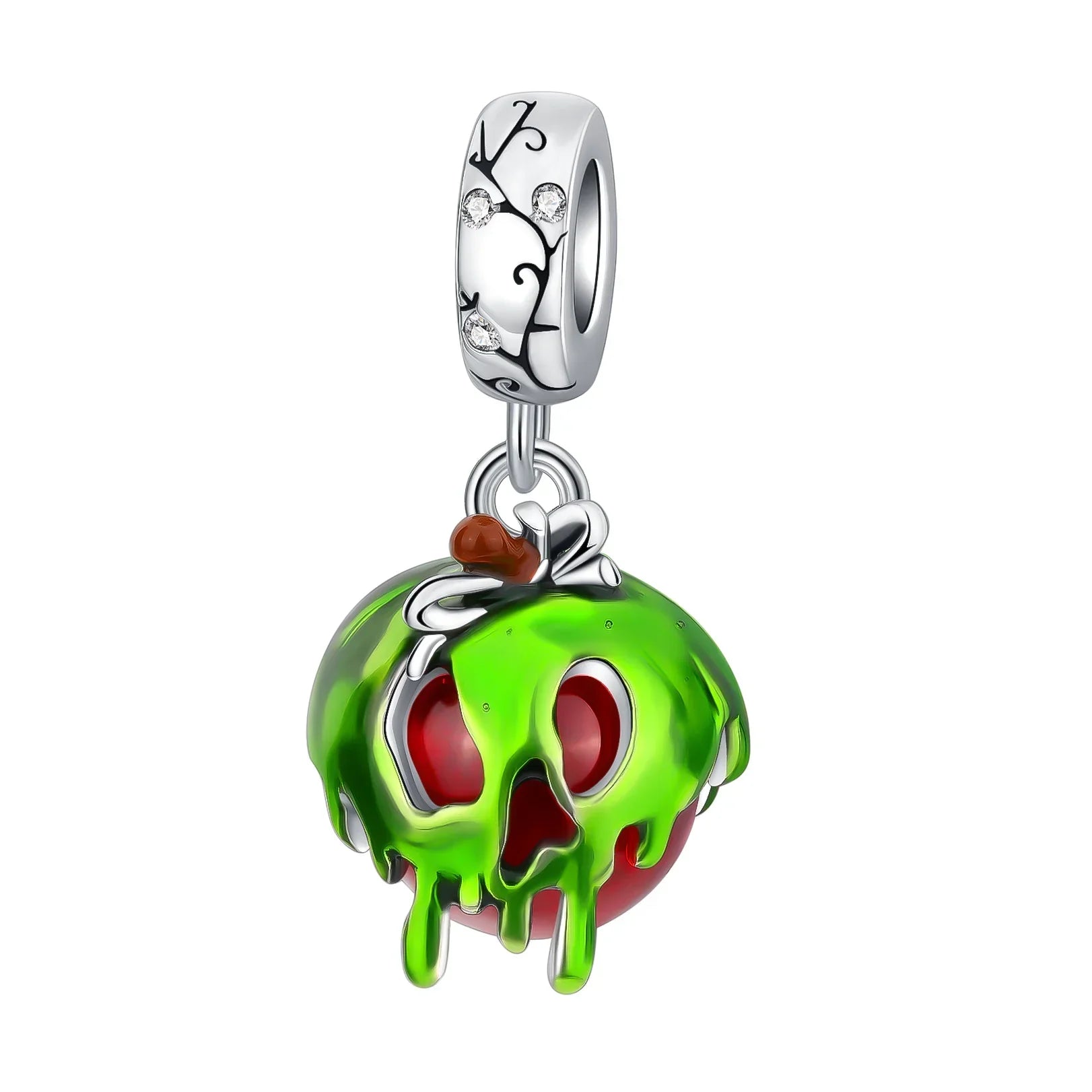 Original 925 Sterling Silver Halloween Charms Pumpkin Skull Witch Ghost Bead Earrings Pendant Fit Bracelet Necklace Jewelry