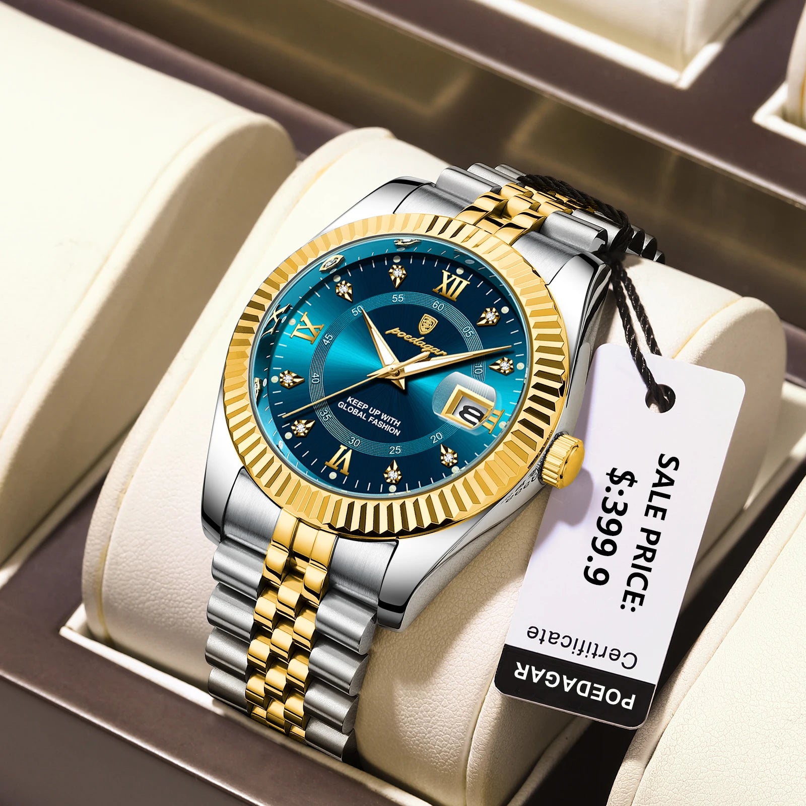 POEDAGAR Luxury Sport Wrist Watch For Man Waterproof Luminous Date Men Watch Quartz Stainless Steel Men's Watches Male Reloj+box - Madeinsea©