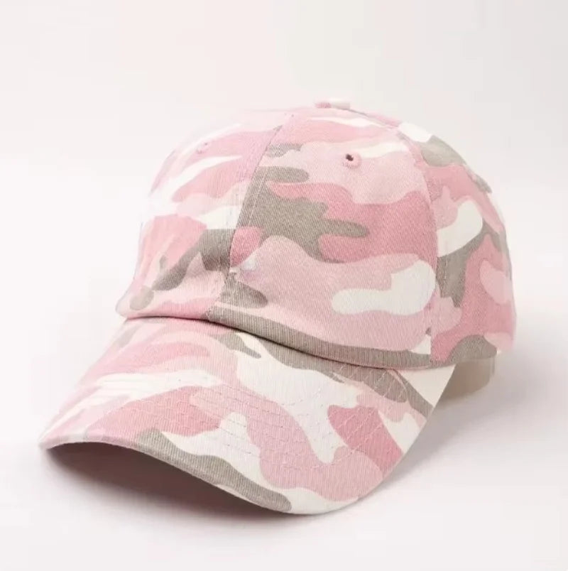 New Japanese Style Street Tide Brand Soft Top Camouflage Baseball Cap Female Face Little Wild Peaked Cap