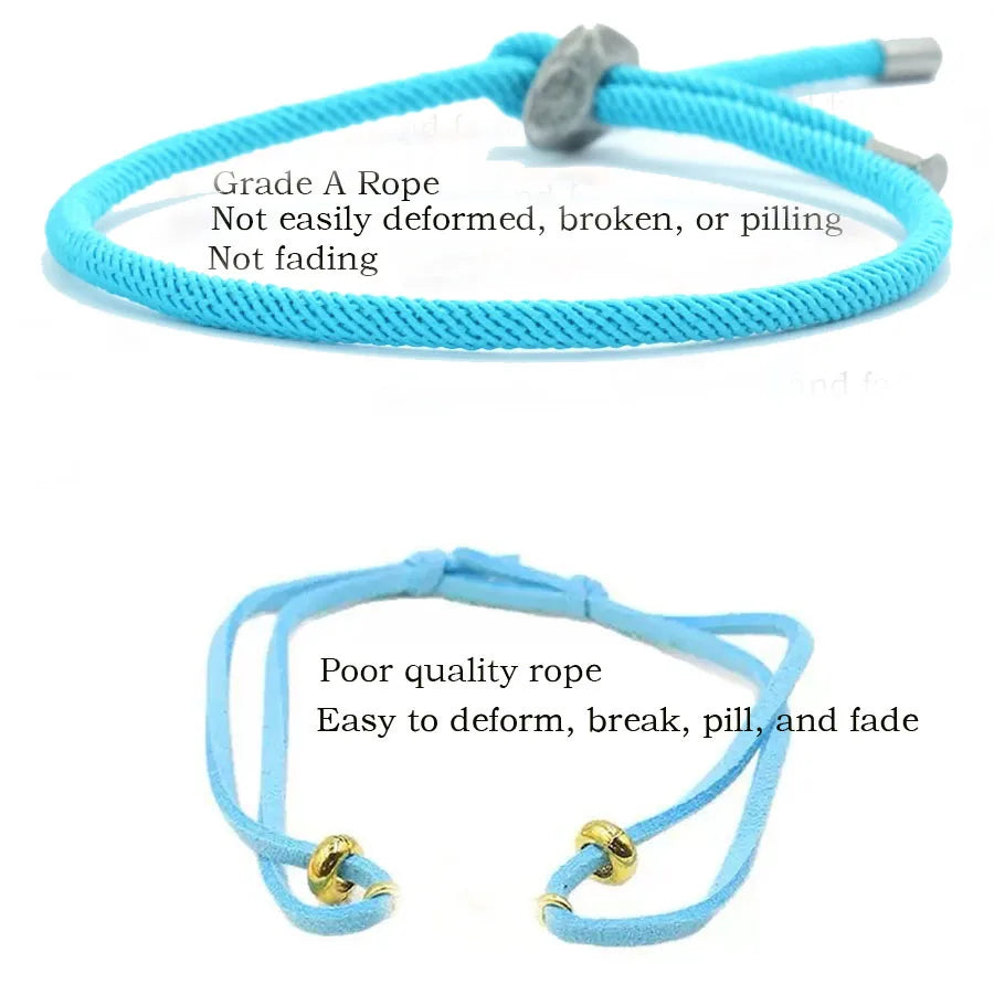 Personalized Rope Bracelet Men Women Grade A 3mm Milan String Lucky Red Friendship Braslet Yoga Meditation Healing Braclet Joias